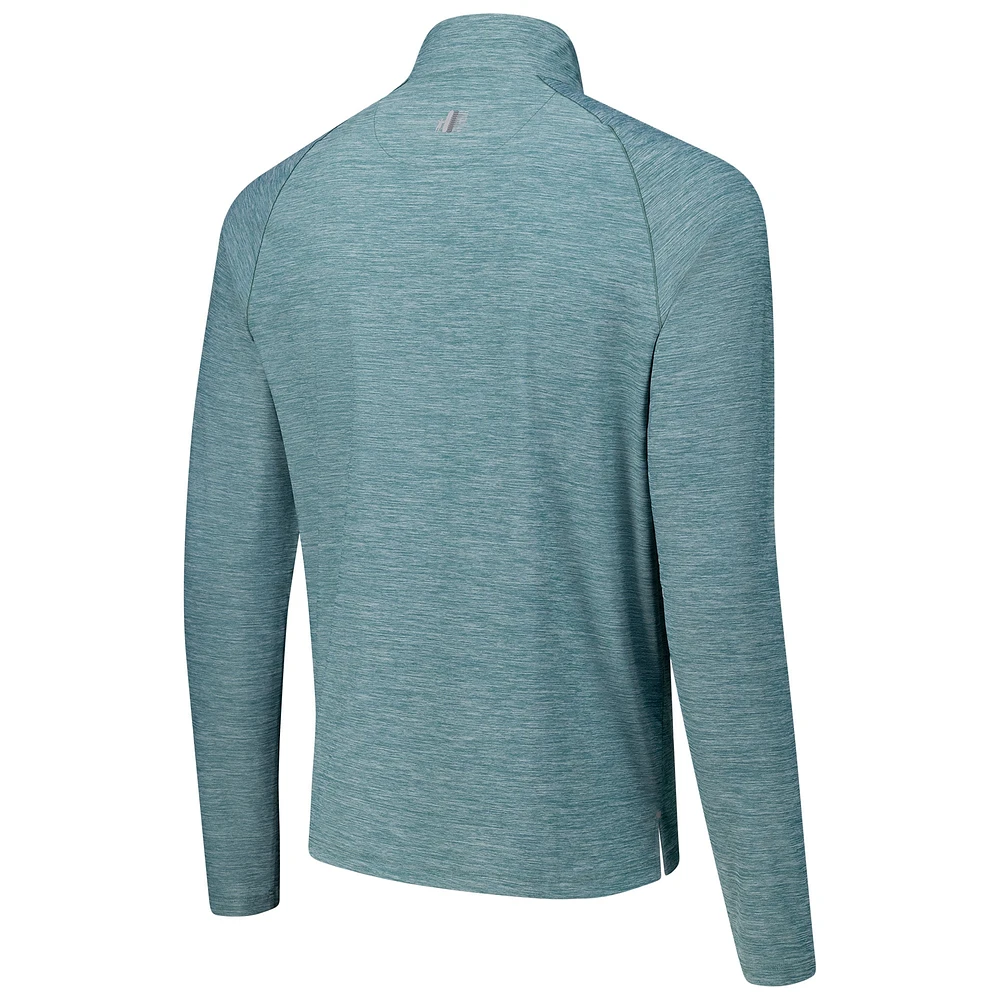 Men's johnnie-O Green Boston Common Golf Baird Performance Quarter-Zip Top