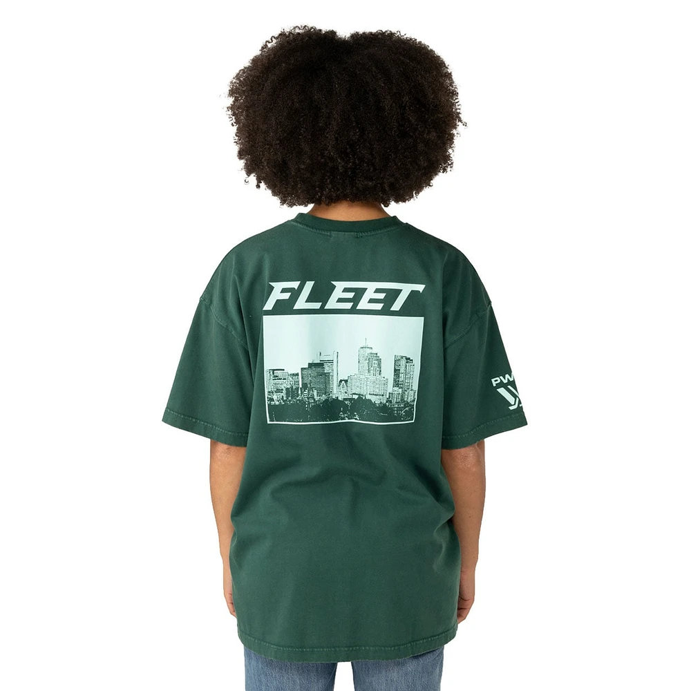 Unisex  Green Boston Fleet Boxy T-Shirt