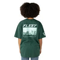 T-shirt unisexe vert Boston Fleet Boxy