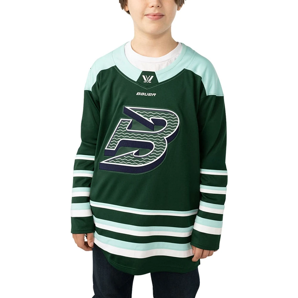 Maillot de hockey réplique vert pour jeunes Boston Fleet