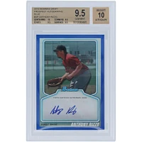Anthony Rizzo Boston Red Sox Autographié 2010 Bowman Draft Bleu #BPA-AR #104/199 BGS Authentifié 9.5/10 Carte