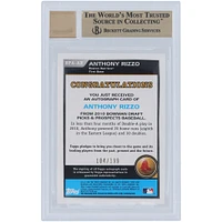 Anthony Rizzo Boston Red Sox Autographié 2010 Bowman Draft Bleu #BPA-AR #104/199 BGS Authentifié 9.5/10 Carte