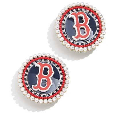 BaubleBar Boston Red Sox Statement Stud Earrings