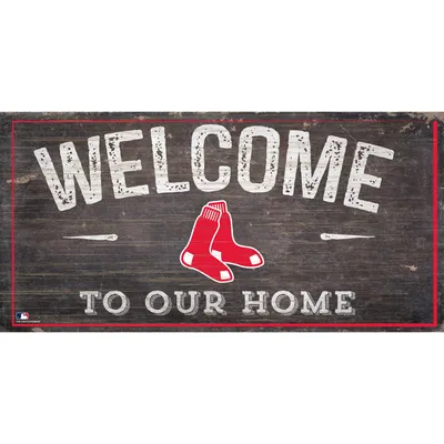 Boston Red Sox 11'' x 19'' Welcome To Our Home Sign