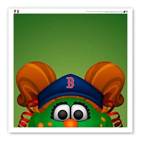 Boston Red Sox 12" x 12" Tessie le monstre vert affiche imprimée