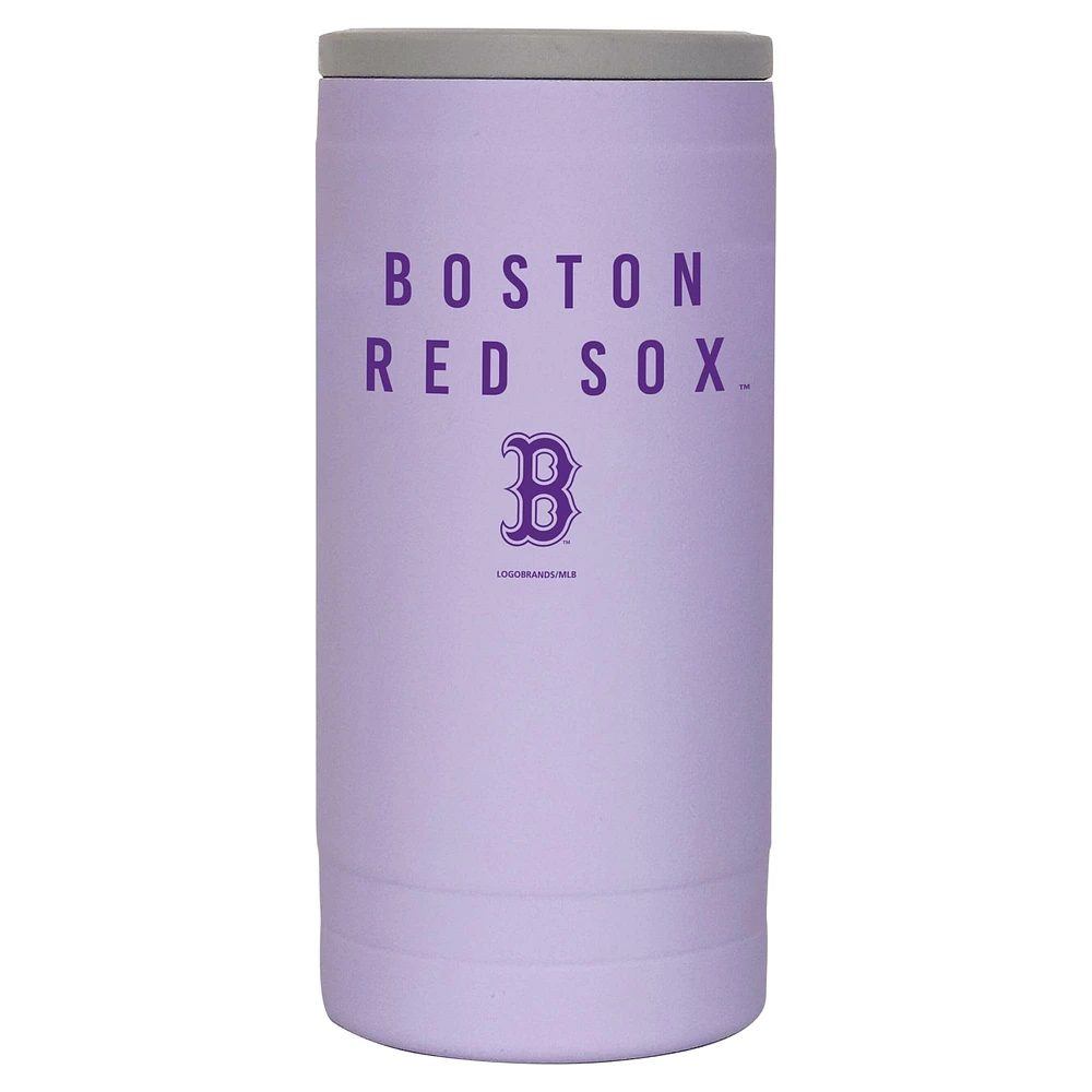 Boston Red Sox 12oz. Lavender Soft Touch Slim Coolie