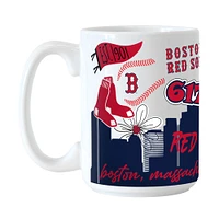 Red Sox de Boston 15 oz. Tasse en céramique indigène