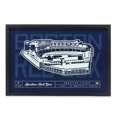 Boston Red Sox 16'' x 23'' Stadium Glass Framed Sign