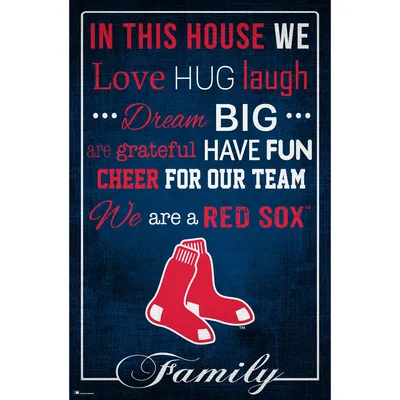 Boston Red Sox 17'' x 26'' In This House Sign