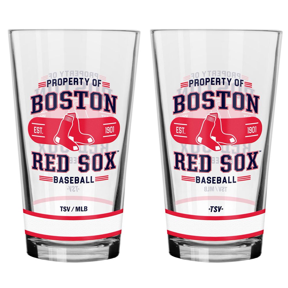 Boston Red Sox 2-Piece Mixing Glass Set