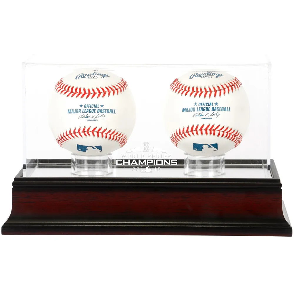 Boston Red Sox Fanatics Authentic 2018 MLB World Series Champions Mahogany  Framed Logo Jersey Display Case