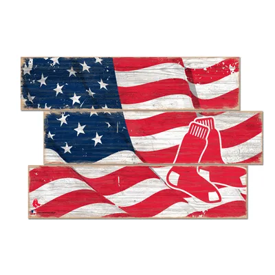 Boston Red Sox 3-Plank Team Flag