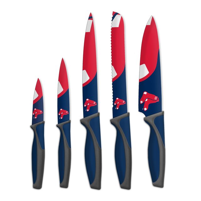 Ensemble de 5 couteaux de cuisine Boston Red Sox