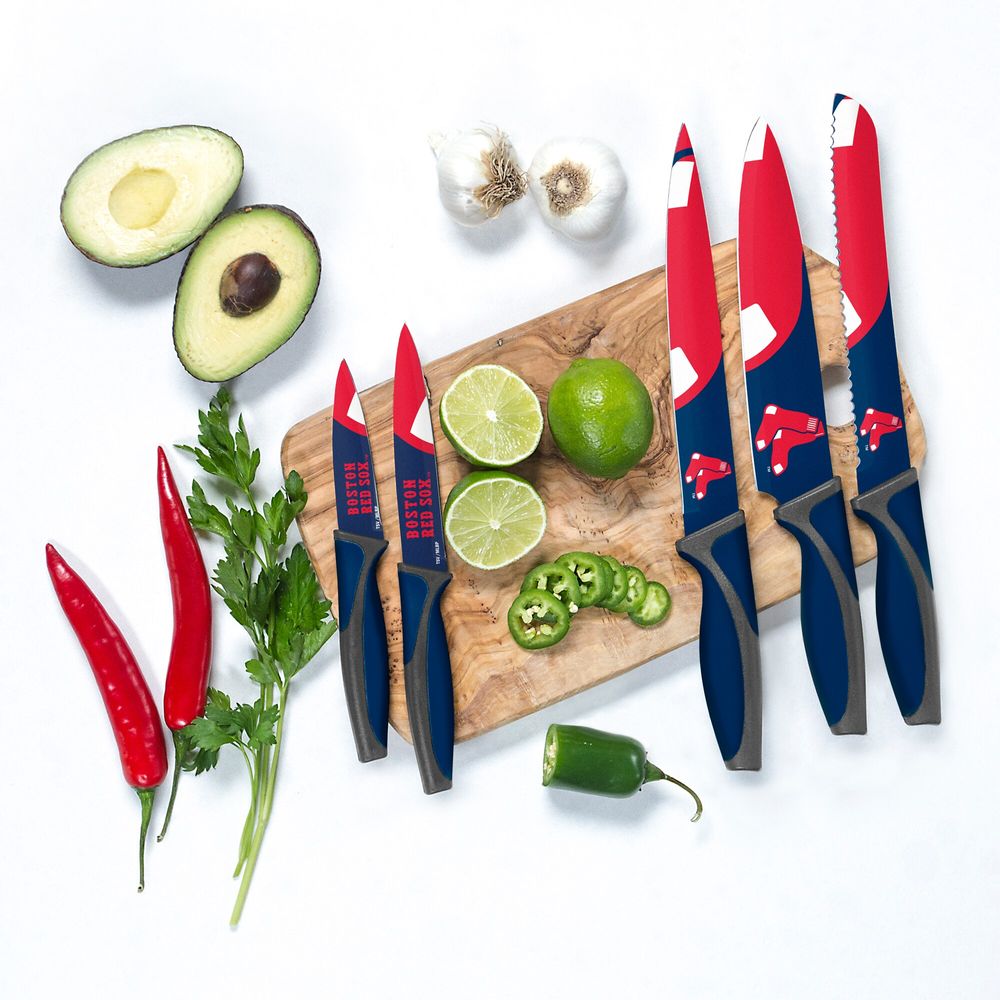 Boston Red Sox 5-Piece Kitchen Knives Set