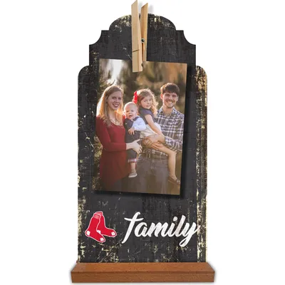 Boston Red Sox 6'' x 12'' Family Clothespin Sign