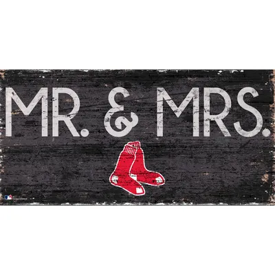 Boston Red Sox 6'' x 12'' Mr. & Mrs. Sign