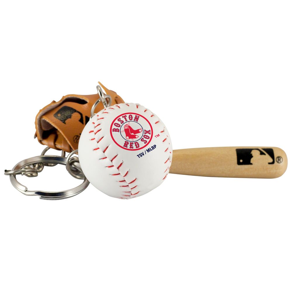 Boston Red Sox - Bat Ball & Glove Key Ring