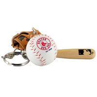 Boston Red Sox - Bat Ball & Glove Key Ring