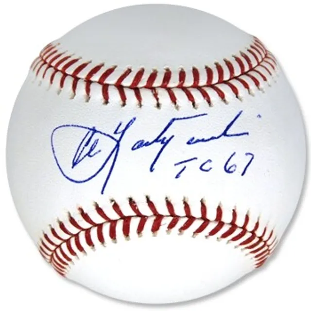 Carl Yastrzemski Gray Boston Red Sox Autographed Mitchell and Ness
