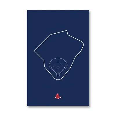 Boston Red Sox Fenway Park 11" x 17" Ballpark Outline Art Poster