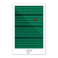 Boston Red Sox Fenway Park 11'' x 17'' Minimalist Stadium Poster Art Print