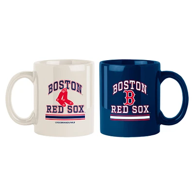 Boston Red Sox Two-Pack 15oz. Color Mug Set