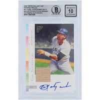 V106832 RedSox Carl Yastrzemski Boston Red Sox Autographié 2003 Topps Gallery Artifacts Bat Relic #AR-CY Beckett Fanatics Witnessed Authenticated 10 Card Carl Yastrzemski AUT TPP TRADING CARDS 45666 AUTTRC CA01B00129 #9