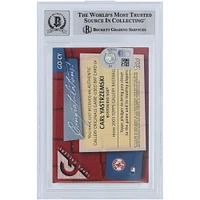 V106832 RedSox Carl Yastrzemski Boston Red Sox Autographié 2003 Topps Gallery Originals Bat Relic #GO-CY Beckett Fanatics Witnessed Authenticated 10 Card Carl Yastrzemski AUT TPP TRADING CARDS 45666 AUTTRC CA01B00130 #10