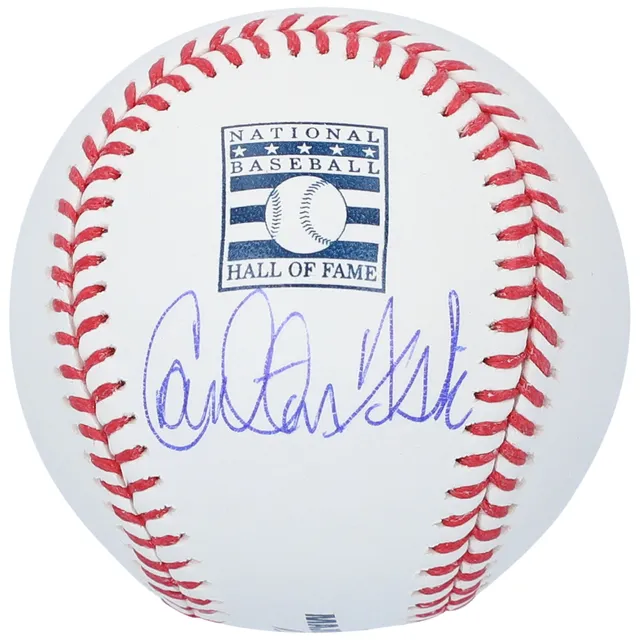 Carlton Fisk Boston Red Sox Autographed Rawlings Black Leather Baseball