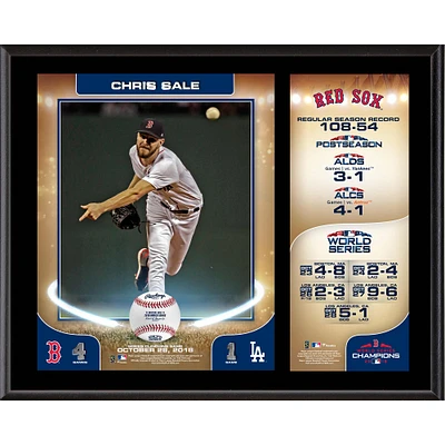 Chris Sale Boston Red Sox 2018 MLB World Series Champions 12" x 15" Sublimated Plaque