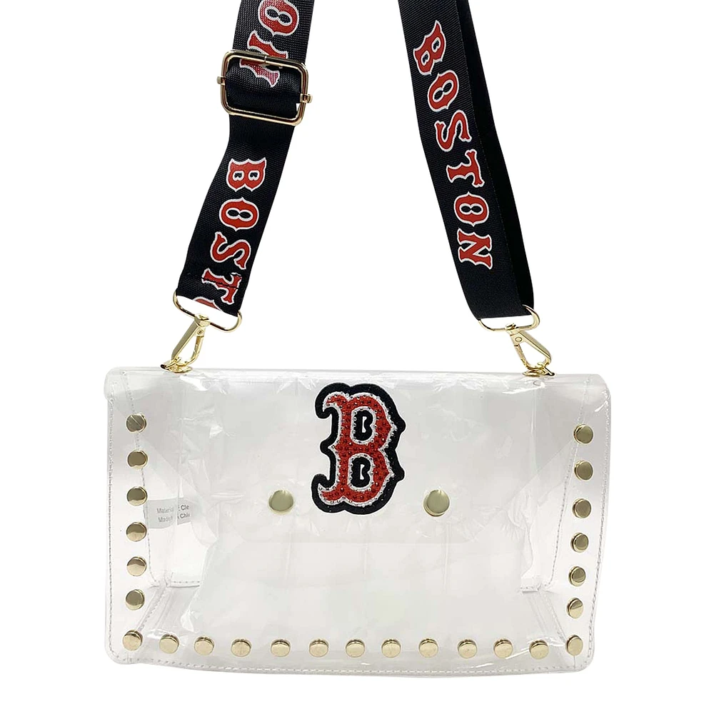 Cuce Boston Red Sox Crystal Clear Envelope Crossbody Bag