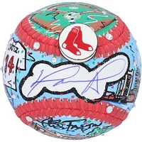 Baseball autographié par David Ortiz des Boston Red Sox - Peint à la main par l'artiste Charles Fazzino