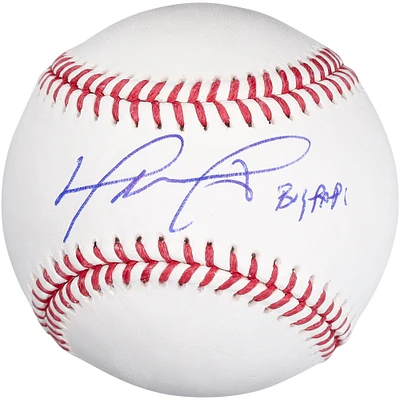 Baseball autographié par David Ortiz des Red Sox de Boston avec l'inscription « Big Papi »