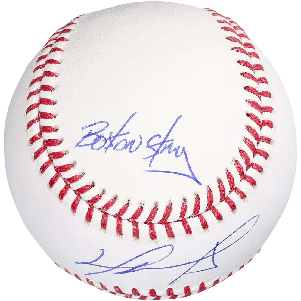 Baseball autographié par David Ortiz des Red Sox de Boston avec l'inscription « Boston Strong »