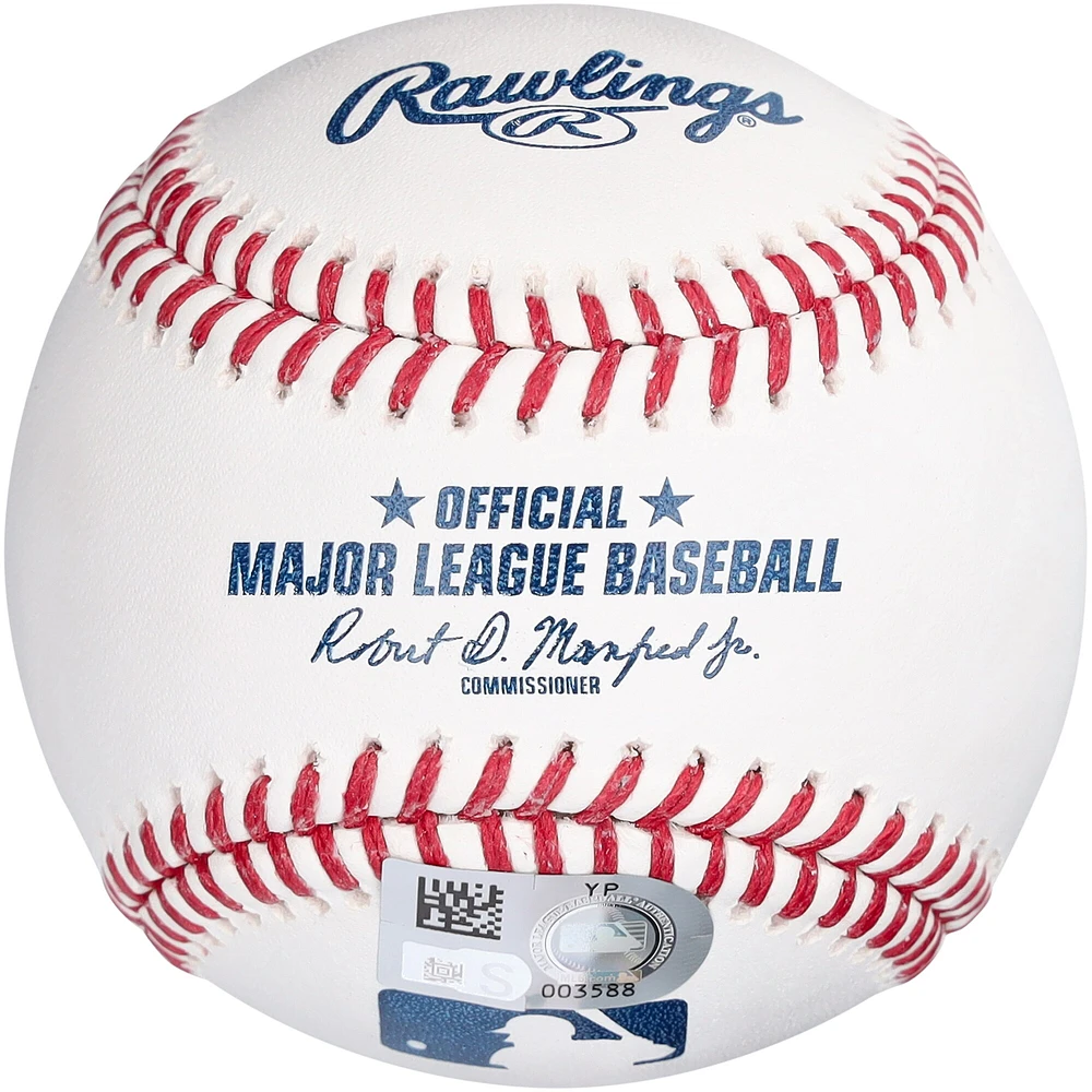 Baseball autographié par David Ortiz des Red Sox de Boston avec l'inscription « Boston Strong »