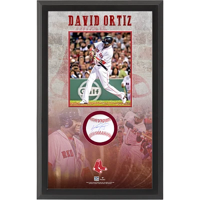 Collage de photos de retraite autographiées par David Ortiz des Red Sox de Boston