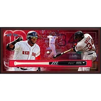 David Ortiz Boston Red Sox Framed Autographed Marucci Game Model Bat Collage Shadowbox