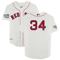 Maillot authentique autographié par David Ortiz des Boston Red Sox avec Mitchell & Ness et inscription « HOF 22 »