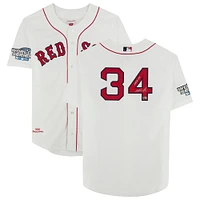 Maillot authentique autographié par David Ortiz des Boston Red Sox avec Mitchell & Ness et inscription « HOF 22 »