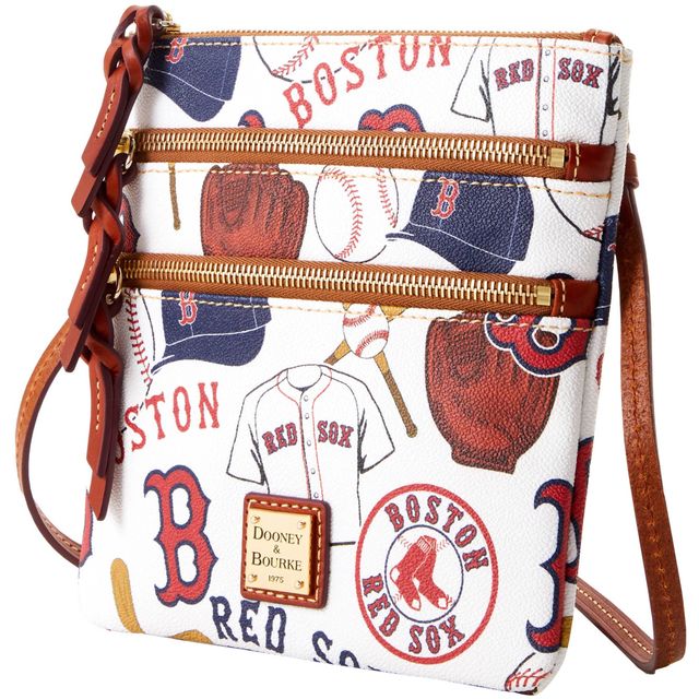 Dooney & Bourke Women's Dooney & Bourke Boston Red Sox Pebble Triple-Zip  Core Crossbody Purse