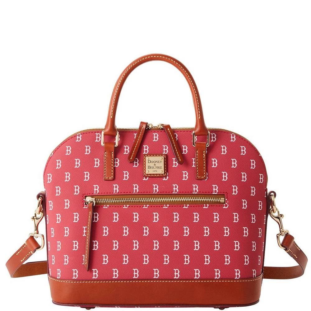Dooney & Bourke Boston Red Sox Signature Domed Zip Satchel Purse