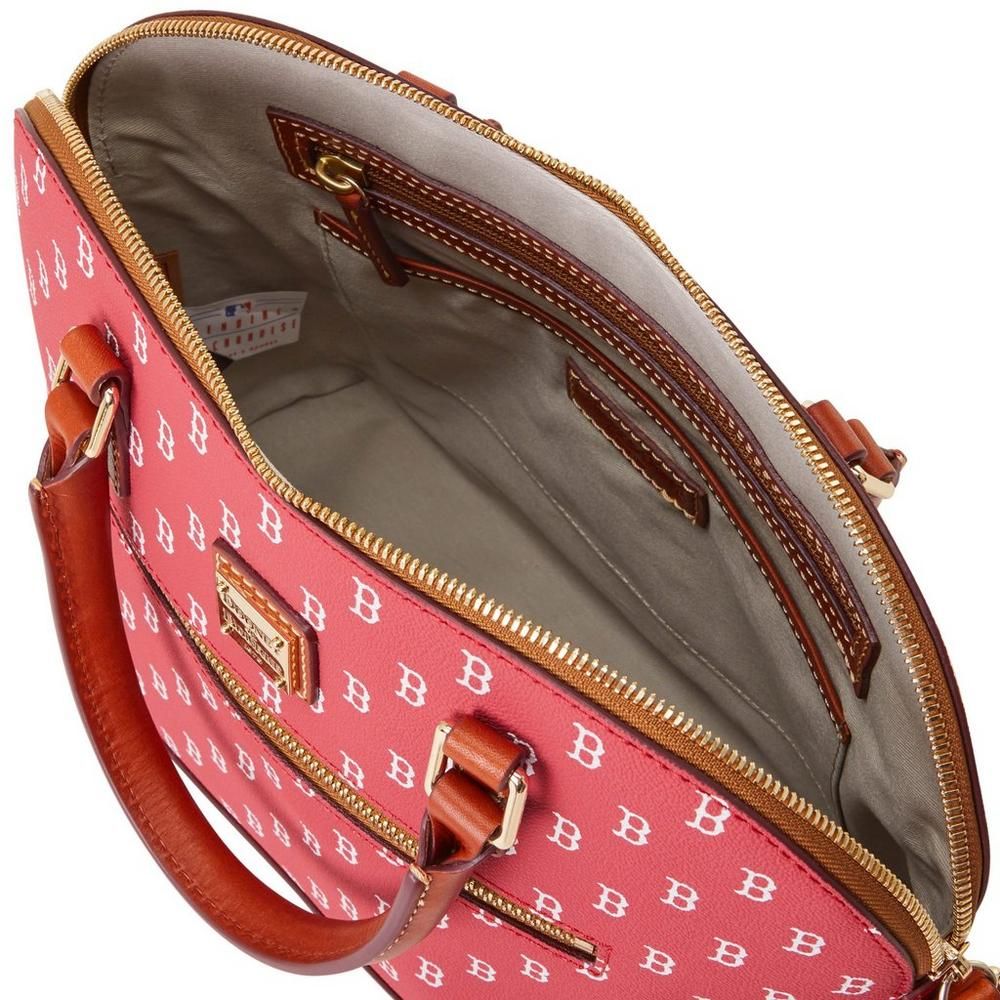 Dooney & Bourke Boston Red Sox Signature Domed Zip Satchel Purse