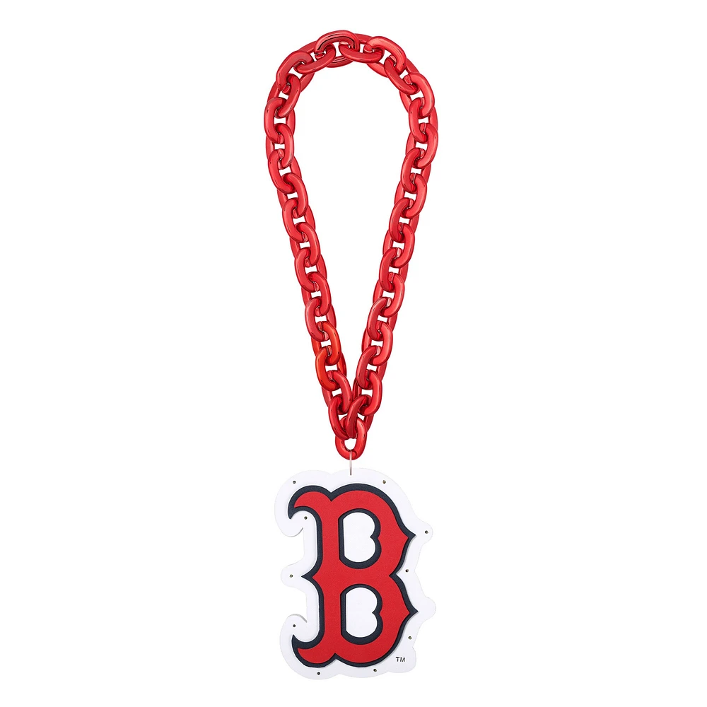Chaîne de fans avec grand logo lumineux des Red Sox de Boston FOCO