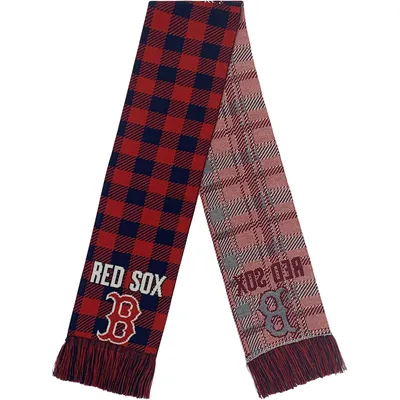 Boston Red Sox FOCO Plaid Color Block Scarf