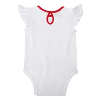 Girls Infant White/Navy Boston Red Sox Sweet Spot Three-Piece Bodysuit Skirt & Booties Set