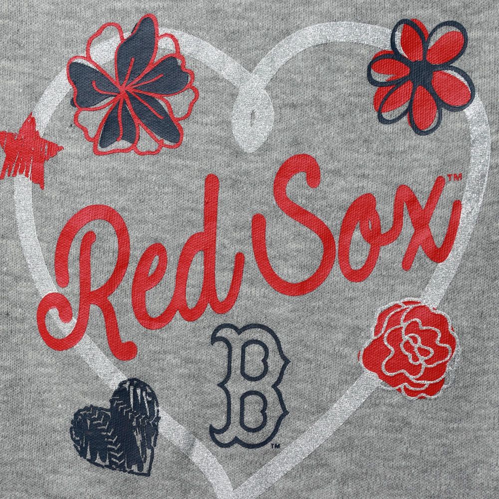 Girls Newborn & Infant Navy/Red/Heathered Gray Boston Red Sox 3-Pack Batter Up Bodysuit Set