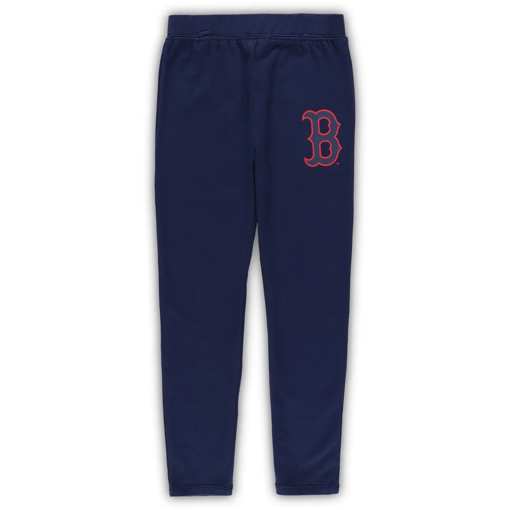 Ensemble t-shirt et legging tri-mélange Forever Love Boston Red Sox pour filles préscolaire bleu marine/rouge