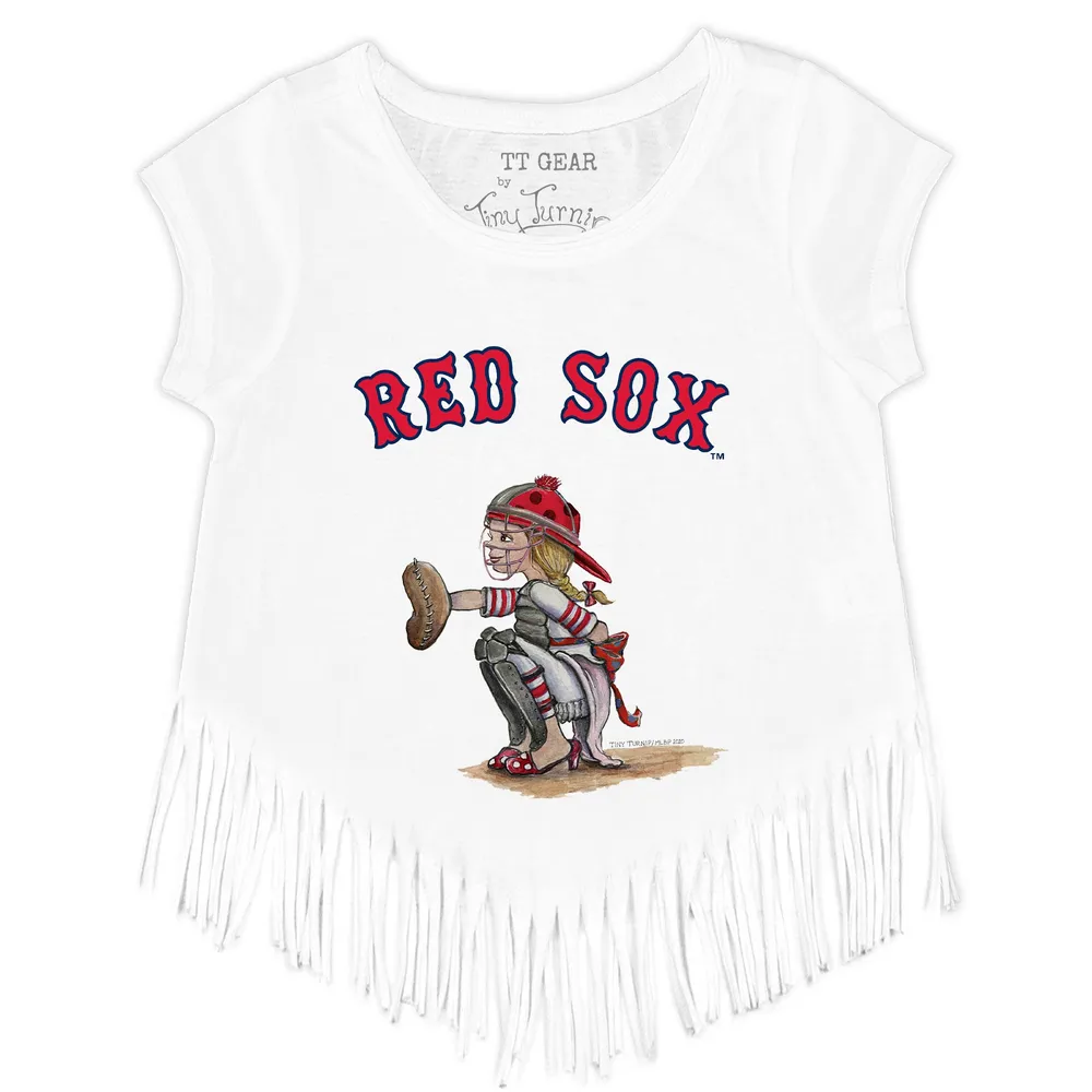 Lids Boston Red Sox Tiny Turnip Women's Stacked T-Shirt - White