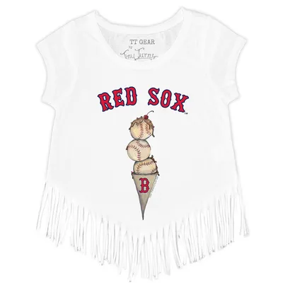 Lids Boston Red Sox Tiny Turnip Girls Toddler Triple Scoop Fringe