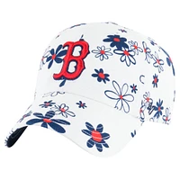 Girls Youth '47 White Boston Red Sox Daisy Delight Clean Up Adjustable Hat